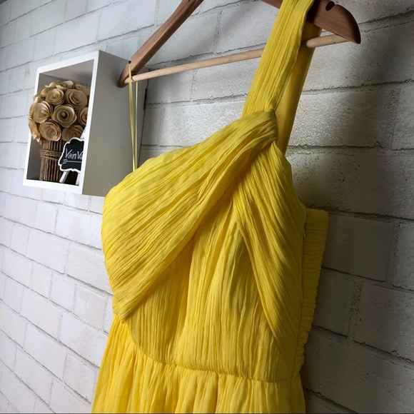 J. Crew | Yellow One Shoulder Dress - Picture 3 of 6